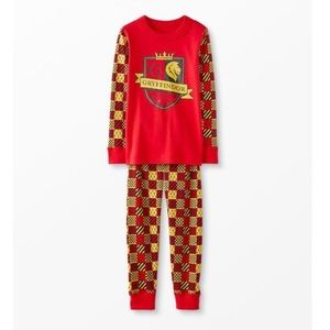 Hanna Anderson Wizarding World Harry Potter Gryffindor long John Pajama set 2T